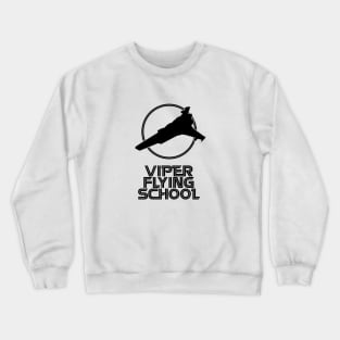 Viper Flying School Sci-Fi Battlestar Inspired Pilot Design Crewneck Sweatshirt